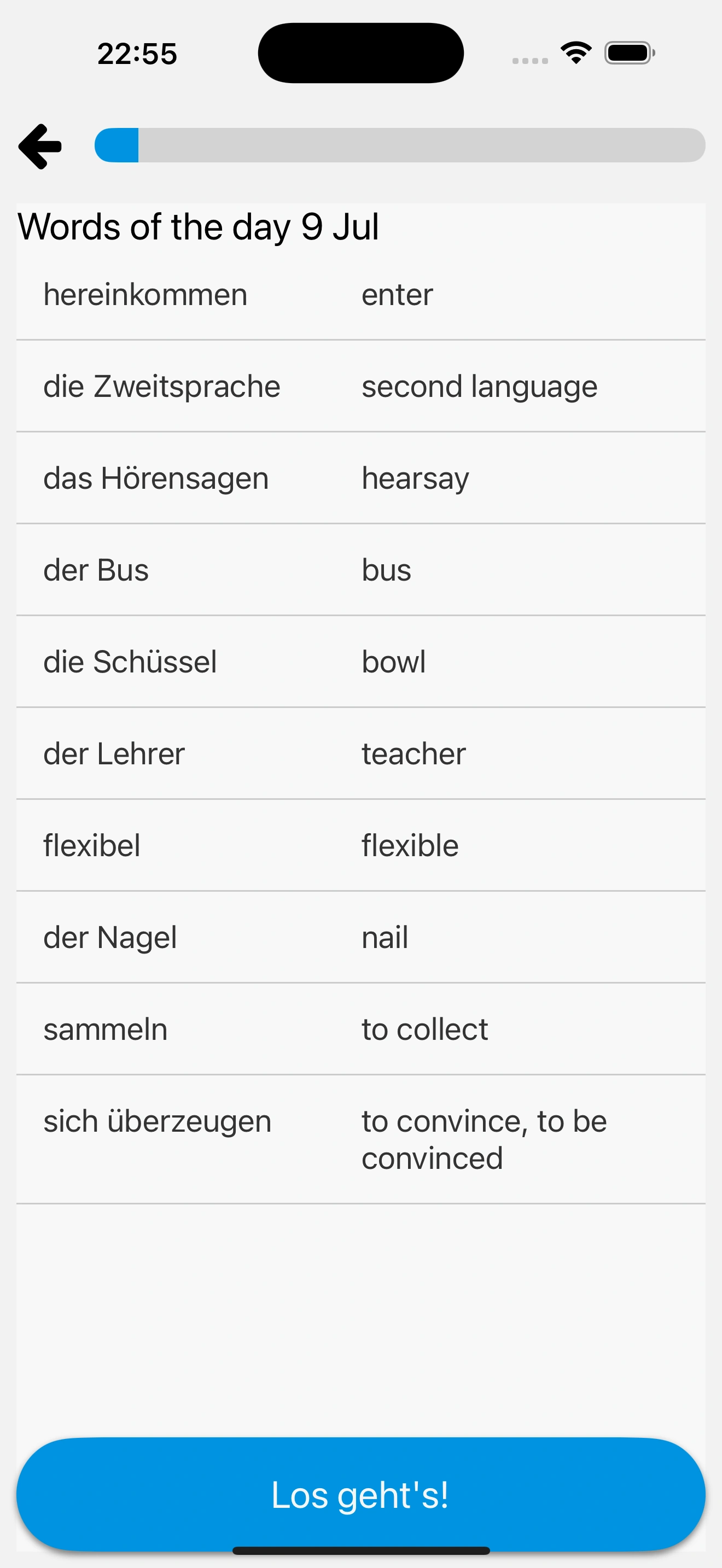 Screenshot of Daily Zehn 2